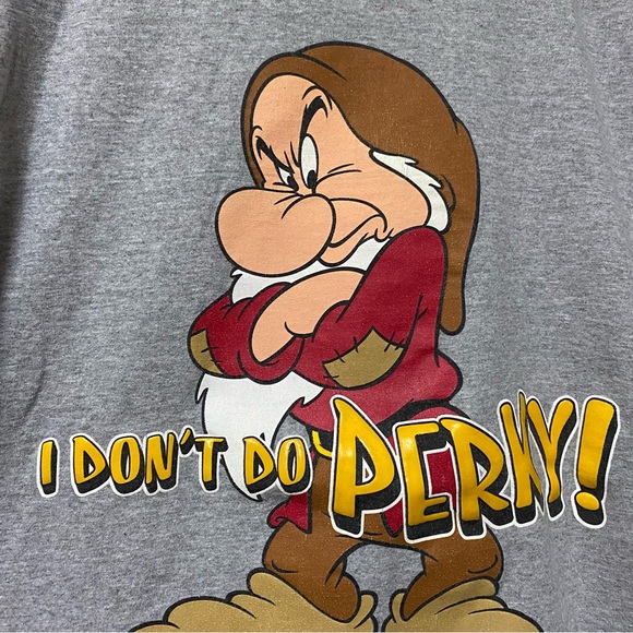 Disney grumpy shirt from the smite white and seven dwarfs Size Large Florida - Picture 3 of 5